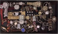 Tray Lot Of Assorted Wrist Watches