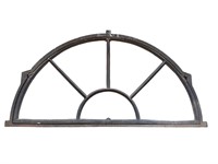 Cast Iron Arched Transom Window Frame, Hinged