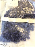 Miyuki 5 mm glass pony beads. Dark blue.