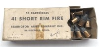 BOX/11 ROUNDS REMINGTON .41 SHORT RIM FIRE