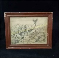 Antique English Learn to Draw Tracing Frame