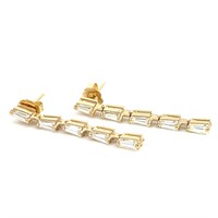 14K YELLOW GOLD 1.83CT TAPERED BAGUETTE DIAMOND DR