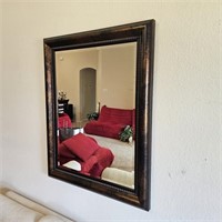 Gold & Black Framed Wall Mirror