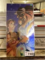 BEAUTY AND BEAST METAL ART PRINT FAN EXPO