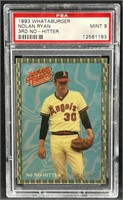 1993 Whataburger Nolan Ryan 3rd No Hitter PSA 9