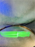 Depression Glass Green (uranium) Cake Knife