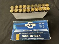 PPU .303 British 180 Grn. Ammo