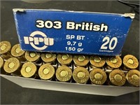 PPU .303 British 150 Grn. Ammo
