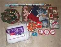 TREE SKIRT, THROW, TINS, WRAPPING PAPER & MORE