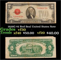 1928G $2 Red Seal United States Note Grades vf++