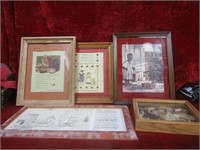 (5) Framed pictures.