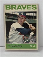 1964 TOPPS HOF EDDIE MATHEWS CARD