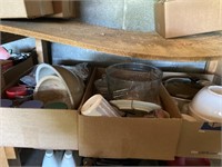 3 boxes bowls , coffee, cups, and more photos