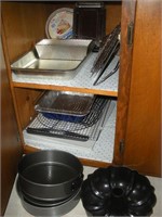 Bake Pans - contents of cabinet