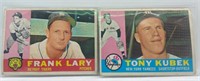 1960 Topps Frank Lary and Tony Kubek