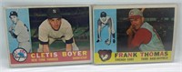 1960 Topps Frank Thomas and Cletis Boyer