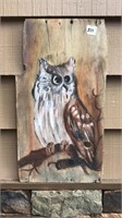 Wooden Owl Wall Plaque