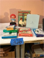 Ginny Gorden kids book; Raggedy Ann stapler;+