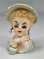 VINTAGE INARCO LADY HEAD VASE