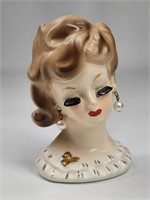 VINTAGE NAPCO WARE LADY HEAD VASE