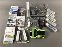 Wii Lot w/ Console Games Controllers & Accs