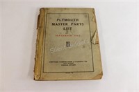 1933 Plymouth Master Parts Lists