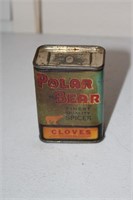 Polar bear spice tin