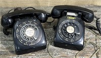 2 Rotary Phones *one Has European Plug