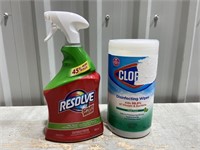 Resolve Laundry Stain Remover/Clorox Wipes