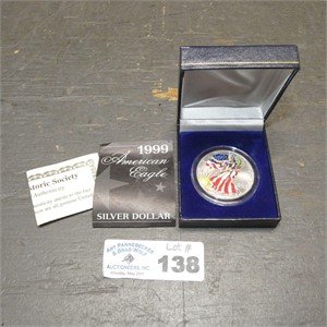 1999 Colorized American Silver Eagle Dollar