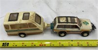 Vintage Kentoys Caravan With Camper Road Cruiser