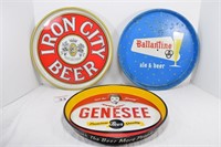 Ballantine, Iron City & Genesee Beer Trays