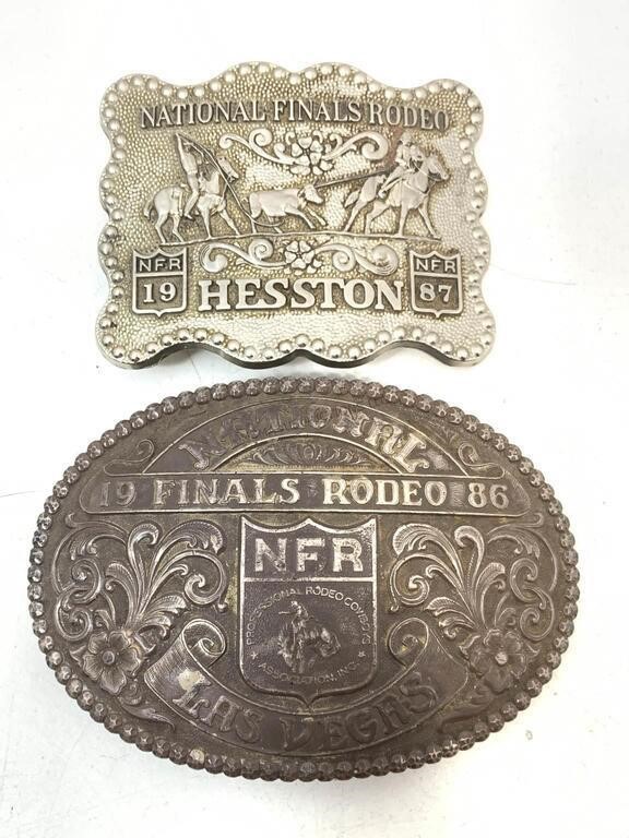 NFR Las Vegas Belt Buckles 1986/87.