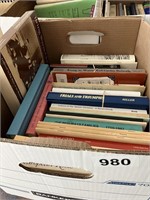 Box of misc. family historical books