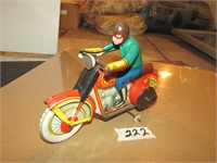 Wind up Motorcycle and Rider