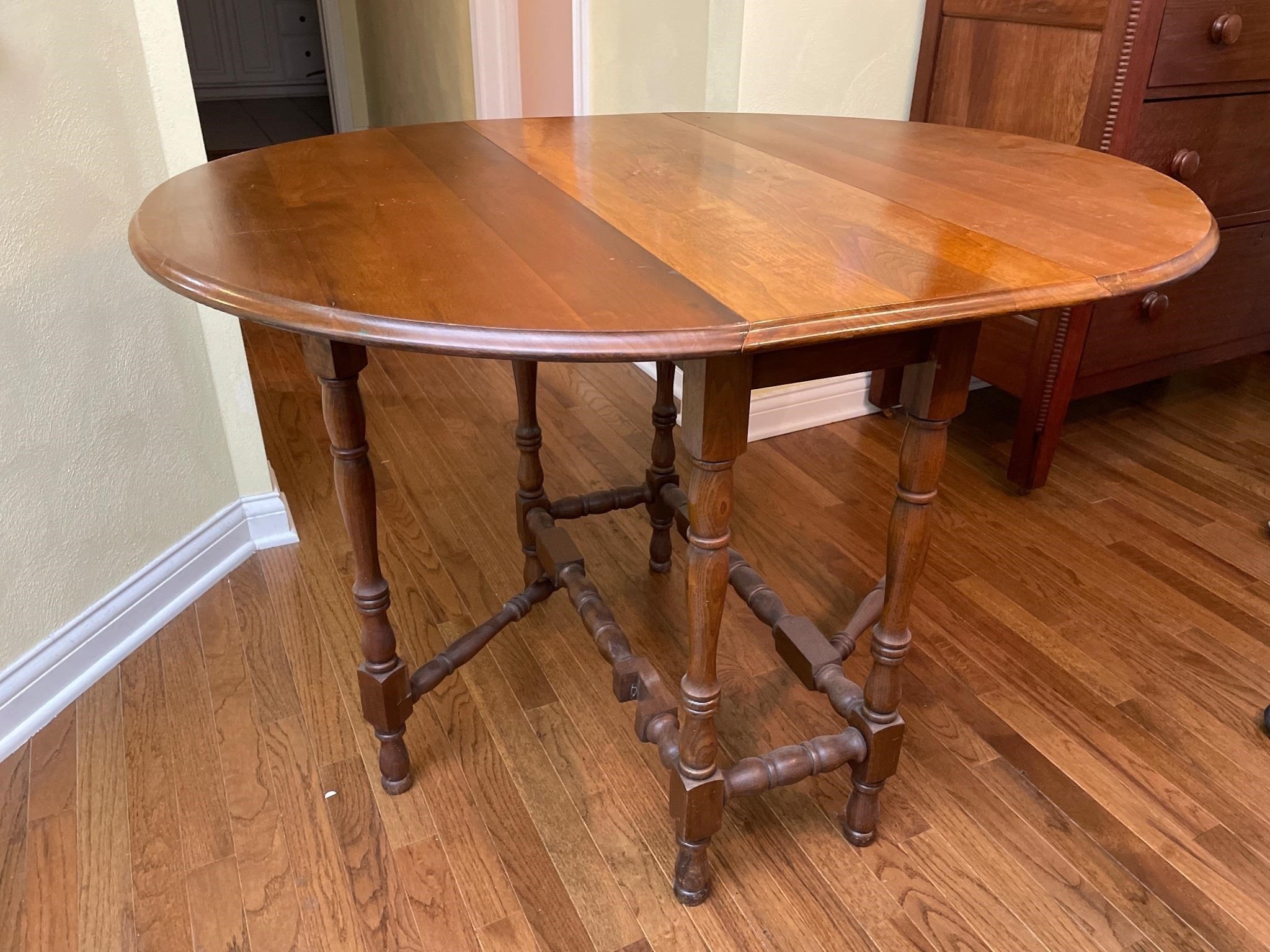 Antique drop leaf table