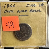 1860 INDIAN HEAD PENNY CENT