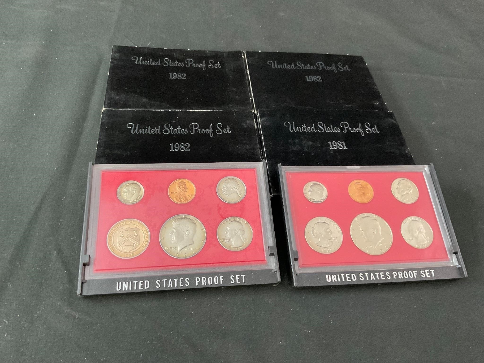 Nice Lot of 4 - US Proof Sets