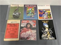 Vintage NFL Football Programs Superbowl