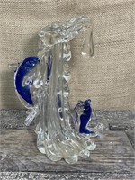 Art glass Dolphin sculpture