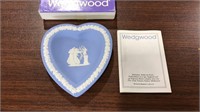WEDGEWOOD HEART SHAPED RING DISH, IN OG BOX