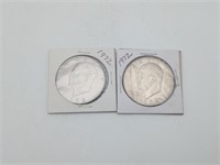 Lot 2 1972 Eisenhower Dollar Coins