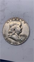 1952-S Franklin half dollar