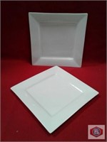 White square plates