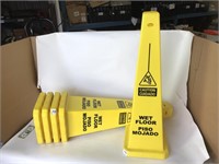 5 pcs - Wet Floor Cones