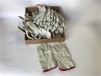 23 Pairs - Sm/Med Leather Work Gloves