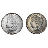 [2] 1889&1898 Morgan Silver Dollar UNCIRCULATED
