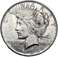 1935-S Silver Peace Dollar CLOSELY UNCIRCULATED