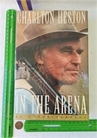 Signed Charlton Heston In the Arena Autobiography