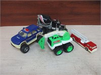 4 Toy Trucks